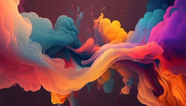 Abstract background design: Abstract background with multicolored paint splashes. Vector illustration.