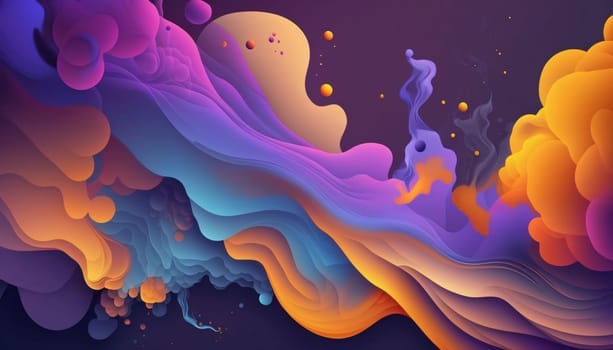 Abstract background design: Abstract colorful background with liquid shapes. Vector illustration for your design.