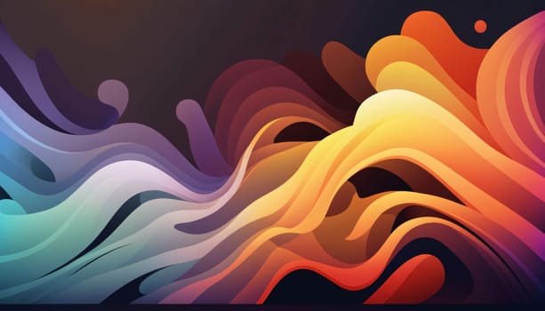 Abstract background design: Abstract background with colorful waves. Vector illustration. Eps 10 file.