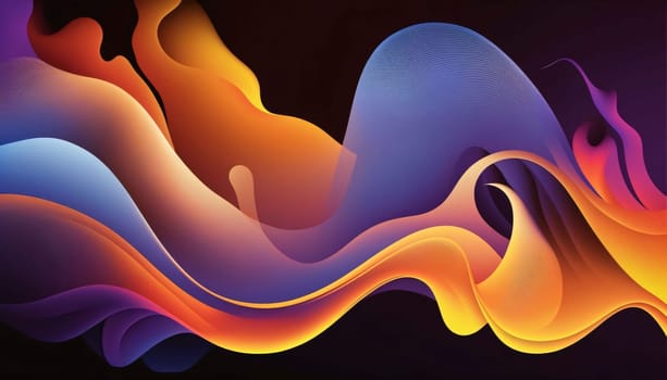 Abstract background design: Abstract background with wavy lines. 3d rendering, 3d illustration.