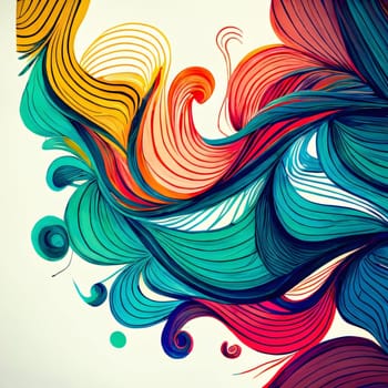 Abstract background design: abstract colorful background with swirls. Vector illustration. EPS 10