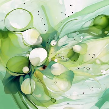 Abstract background design: Abstract background with green watercolor stains. Vector illustration for your design