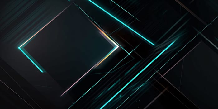 Abstract background design: abstract background with geometric shapes and glowing lines, 3d illustration