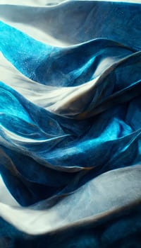 Abstract background design: Blue silk fabric texture. tissue, textile, cloth, fabric, material, texture. photo studio