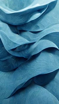 Abstract background design: abstract background of crumpled blue silk fabric close-up