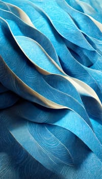 Abstract background design: Blue abstract background with lines and waves. 3d rendering, 3d illustration.