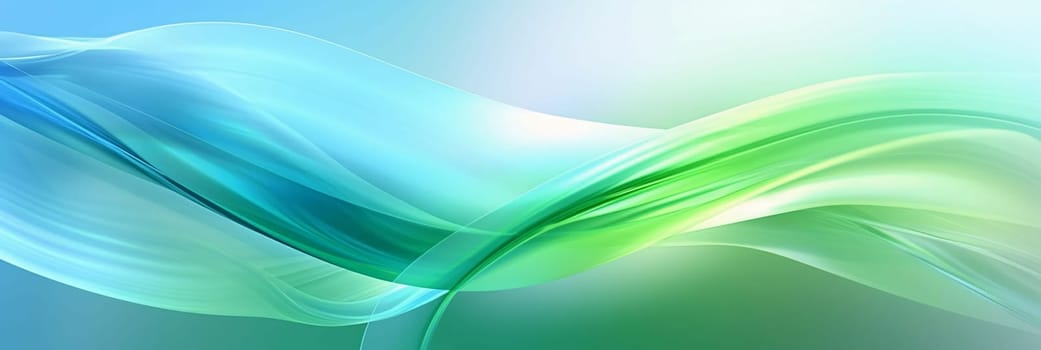 Abstract background design: Abstract background with blue and green wavy lines. Vector illustration.