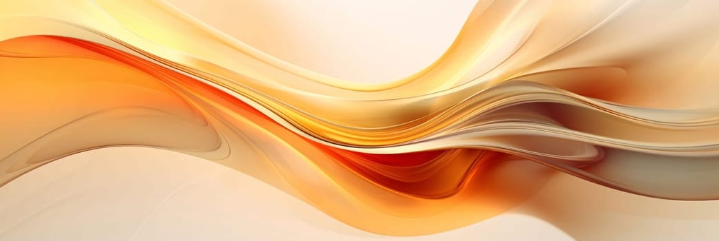 Abstract background design: abstract background with smooth lines in orange and yellow colors, futuristic design