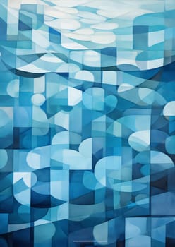 Abstract background design: Abstract blue background with geometric pattern. Vector illustration for your design.