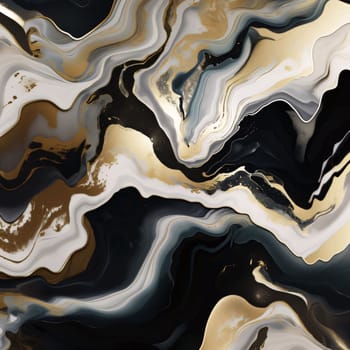 Abstract background design: Marble abstract background with gold and black colors. Vector illustration.