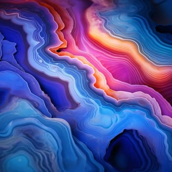 Abstract background design: abstract background with smooth lines in blue, purple and orange colors