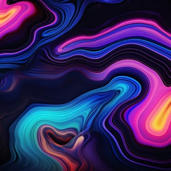 Abstract background design: Colorful psychedelic liquefied background, computer generated abstract design, 3D rendering