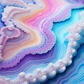 Abstract background design: Abstract background with a pattern of pearls in the form of a rainbow