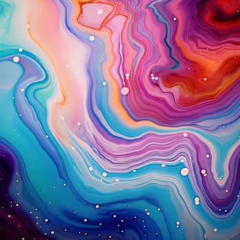 Abstract background design: Abstract background of acrylic paint in blue, pink and purple tones.