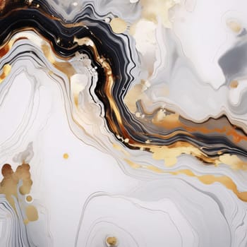 Abstract background design: Abstract background with gold and black marble pattern. Marbling texture design