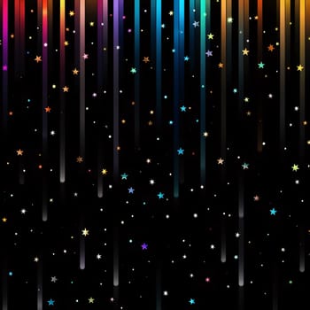 Abstract background design: Abstract background with multicolored stripes and stars. Vector illustration.