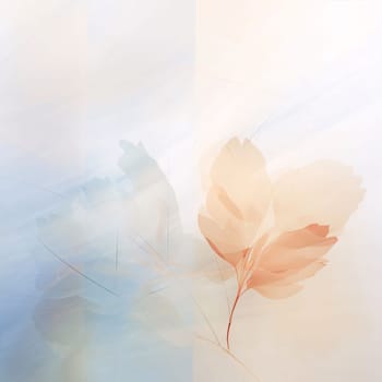 Abstract background design: Abstract floral background with tulips in soft pastel colors. Vector illustration.