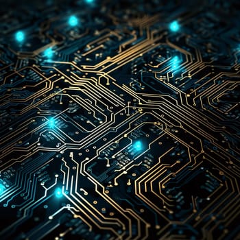 Abstract background design: Circuit board close up. Technology background. 3d rendering abctract