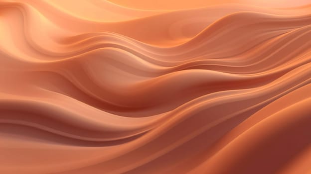 Abstract background design: abstract background with smooth lines in orange color, 3d render