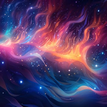 Abstract background design: Abstract background with stars and nebula. Vector illustration for your design