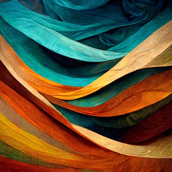 Abstract background design: abstract background of multicolored wavy silk or satin