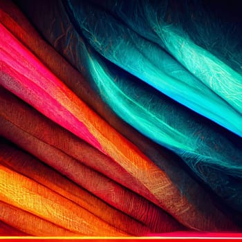 Abstract background design: abstract background of colorful crepe paper, closeup of photo