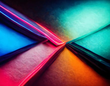 Abstract background design: abstract background with multicolored lines in the form of a rainbow