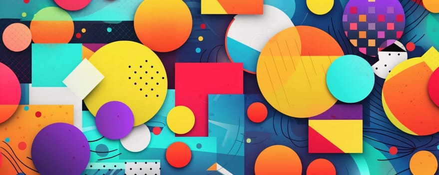Abstract background design: Abstract colorful background with geometric shapes. Vector illustration. Eps 10.
