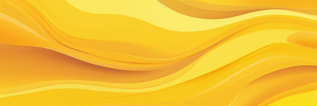 Abstract background design: Abstract yellow background with wavy lines. 3d rendering, 3d illustration.