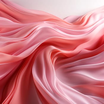 Abstract background design: Abstract background of pink silk or satin. 3d render illustration