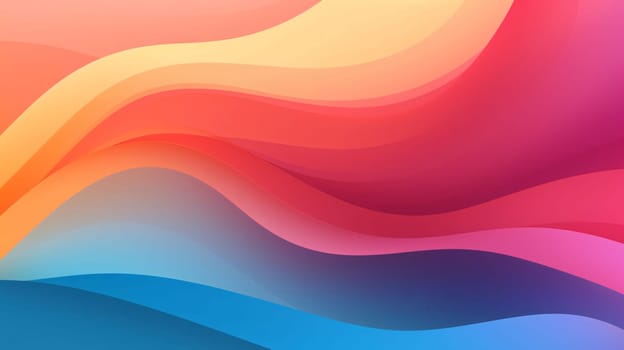 Abstract background design: Colorful abstract background with smooth wavy lines. Vector illustration.