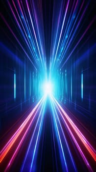 Abstract background design: Futuristic technology background with glowing lines and light effects. Vector illustration.