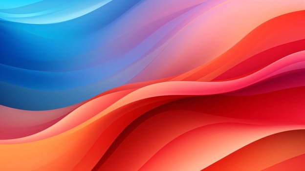 Abstract background design: abstract background with smooth lines in orange, blue and pink colors