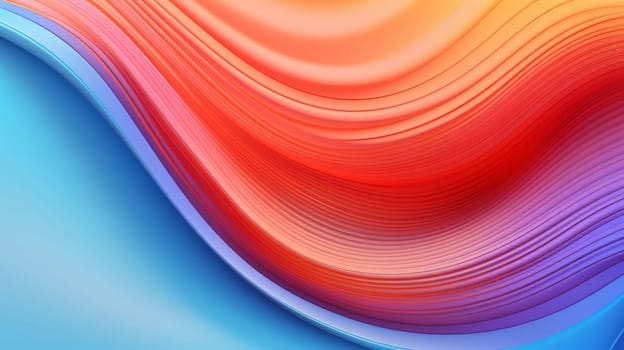 Abstract background design: abstract background with smooth lines in orange, red and blue colors