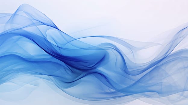 Abstract background design: blue abstract background with smooth lines in it, like waves on water