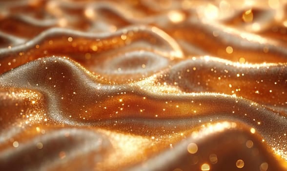 Detailed view of a reflective, glossy surface showing intricate patterns and reflections.