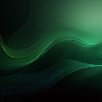 Abstract background design: abstract background with green wavy lines and space for your text