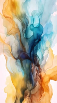 Abstract background design: abstract colored watercolor ink in water on white background, abstract background