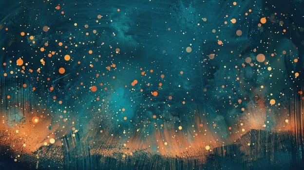 An electric blue sky filled with stars creates a mesmerizing pattern in the darkness of space. The event showcases the beauty of liquid precipitation through the lens of science AIG50