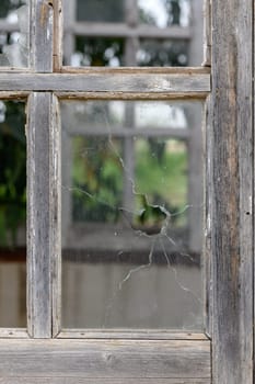 Broken window in close up 2