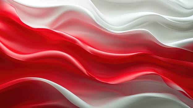The abstract picture of the two colours of red and silver colours that has been created form of the waving shiny smooth satin fabric that curved and bend around this beauty abstract picture. AIGX01.