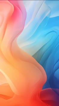 Abstract background design: abstract background with smooth lines in blue, orange and pink colors