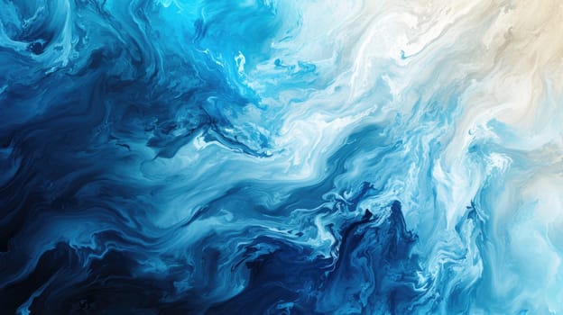 The abstract picture of the two colours between blue and white colour that has been mixing with each other in the form of the ink or liquid to become beautifully view of this abstract picture. AIGX01.