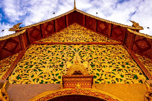 Building house room at golden gold Wat Phra That Doi Suthep temple temples in Chiang Mai Amphoe Mueang Chiang Mai Thailand in Southeastasia Asia.