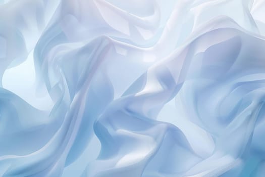 Light blue silk fabric with gentle folds. AIG51A.