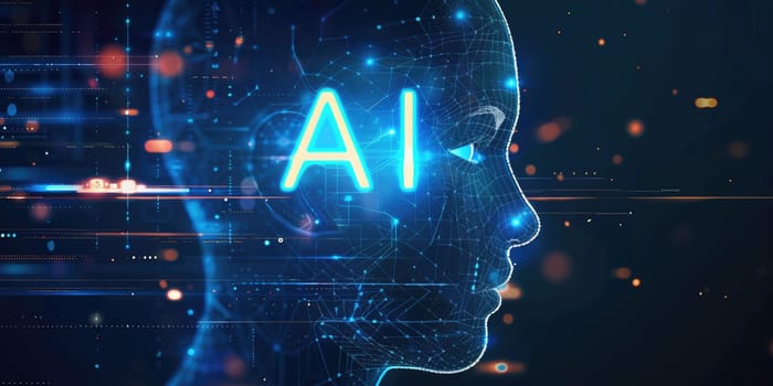 Interact with AI artificial intelligence brain processor in concept of AI artificial intelligence engineering, big data and AI machine learning to use generative AI for business support. LLMs