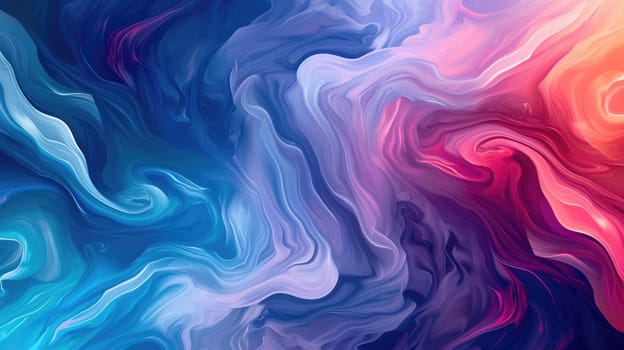 Abstract picture of painting was painted with vibrant watercolor paint brush. Artwork of vibrant picture with colorful splatter painted in paper with purple, blue, pink, orange contrast colors. AIG42.
