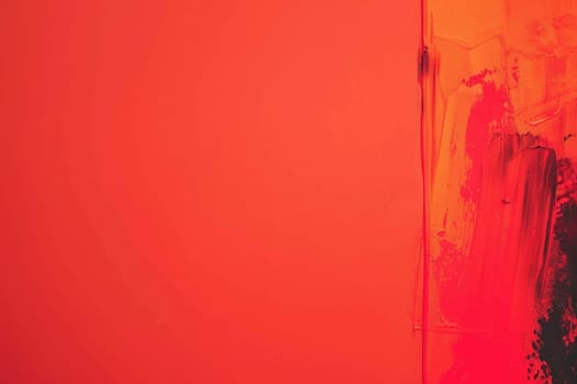 Red and orange abstract painting. AIG51A.
