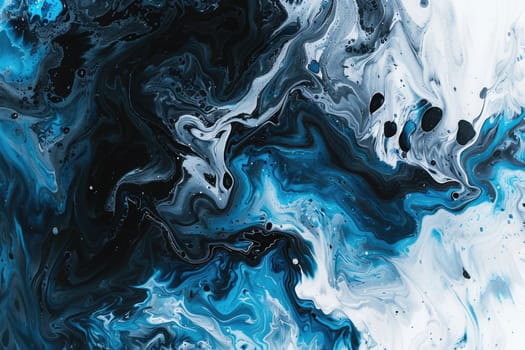 Blue and white abstract painting AIG51A.