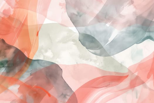 Abstract picture with pastel color was painted with watercolor paint brush. Abstract artwork background with colorful splatter pastel color painted in paper with watercolor. Canvas concept. AIG42.